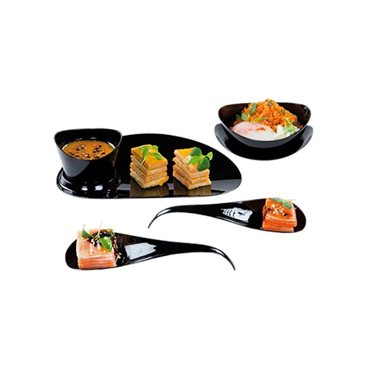 VAJILLA CATERING ARAVEN: CUENCO HONDO DEGUSTACION 8cl 90X84XH32mm. NEGRO (50uni.) Ref.41745 VAJILLA CATERING ARAVEN: CUENCO HONDO DEGUSTACION 8cl 90X84XH32mm. NEGRO (50uni.) Ref.41745