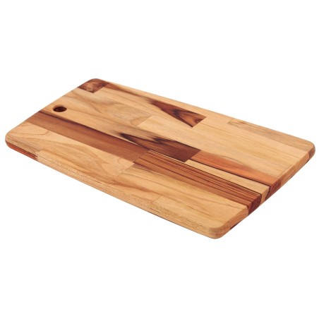 TABLA DE CORTE PREMIUM: MADERA DE TEKA MOD.LINEAS 40x27xH1 8cm. Ref.13274-351