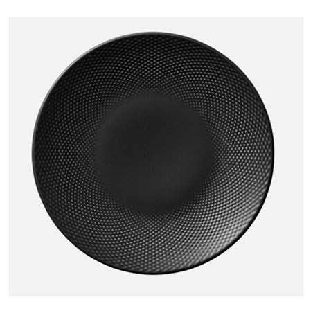 HEART - SOUL Pine CARBON: PLATO LLANO RELIEVE Ø28cm. - Ref.802122841000204
