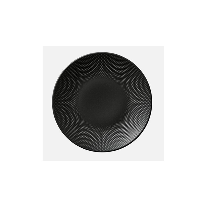 HEART - SOUL Pine CARBON: PLATO LLANO RELIEVE Ø28cm. - Ref.802122841000204