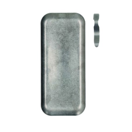 PLATILLOS DE CAMBIO: BANDEJA  ACERO VINTAGE CON PINZA 22X9 5cm. Ref.R5760R90154