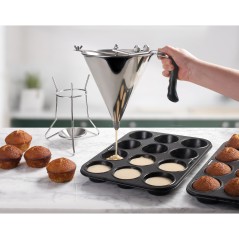 DOSIFICADOR DE SALSAS INOX 2 Ltrs. Ø19X27cm. Ref.67150