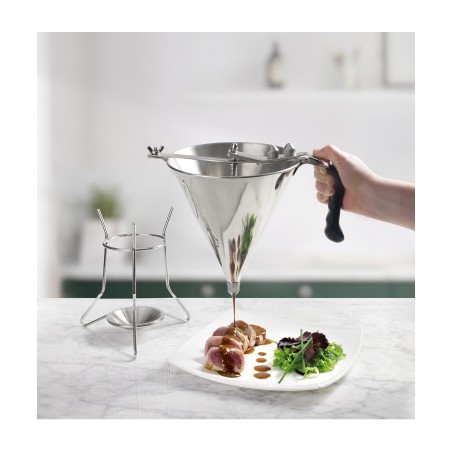DOSIFICADOR DE SALSAS INOX 2 Ltrs. Ø19X27cm. Ref.67150