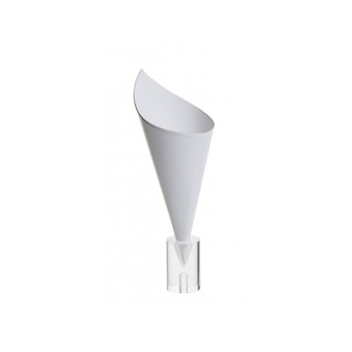 VAJILLA CATERING SERIE CARTON: MINI CONO CARTONCILLO BLANCO XS Ø6 5Xh13cm. (100 Uds.) Ref.100 0043