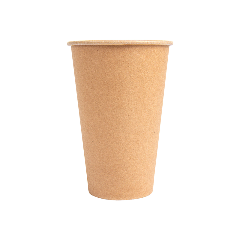 VASOS CARTON BEBIDAS FRIAS: 360 ML MARRON CARTONCILLO (100 UNID.) Ref.252.32