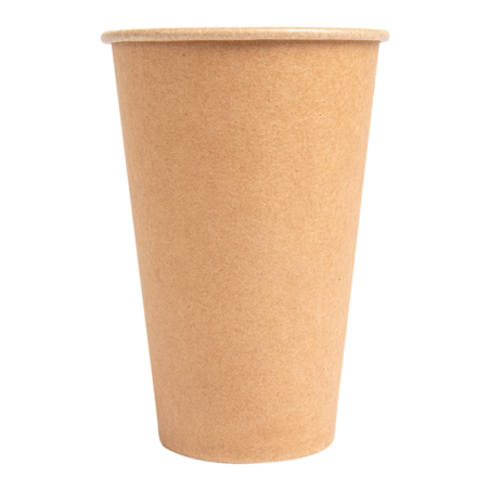 VASOS CARTON BEBIDAS FRIAS: 360 ML MARRON CARTONCILLO (100 UNID.) Ref.252.32