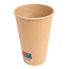 VASOS CARTON BEBIDAS FRIAS: 360 ML MARRON CARTONCILLO (100 UNID.) Ref.252.32