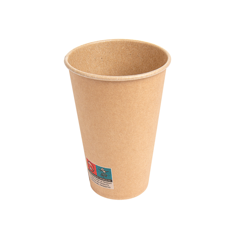 VASOS CARTON BEBIDAS FRIAS: 360 ML MARRON CARTONCILLO (100 UNID.) Ref.252.32