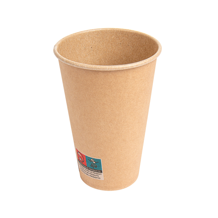 VASOS CARTON BEBIDAS FRIAS: 360 ML MARRON CARTONCILLO (100 UNID.) Ref.252.32