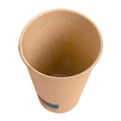 VASOS CARTON BEBIDAS FRIAS: 360 ML MARRON CARTONCILLO (100 UNID.) Ref.252.32