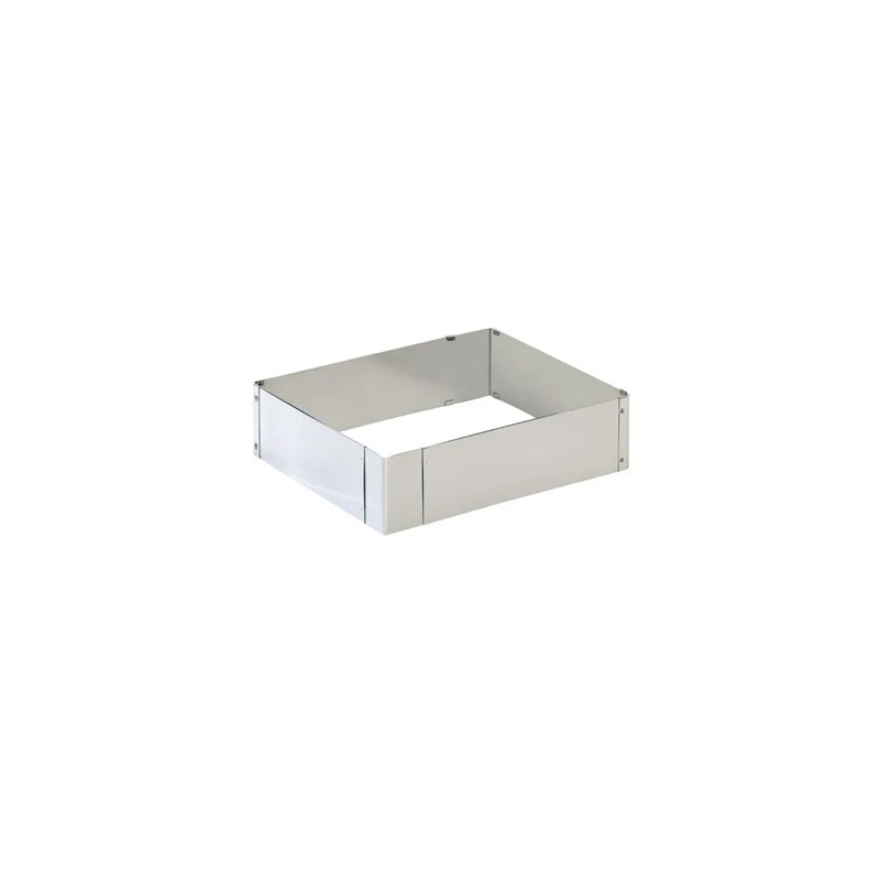 MOLDE RECTANGULAR INOX: EXTENSIBLE 20X24 A 38X46 CMS Ref.790600