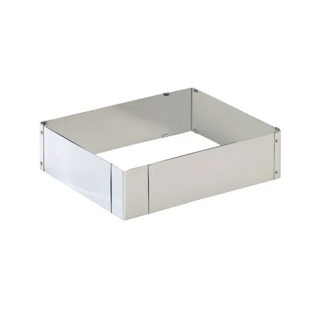 MOLDE RECTANGULAR INOX: EXTENSIBLE 20X24 A 38X46 CMS Ref.790600