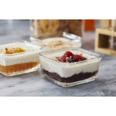 CUENCO CRISTAL VINTAGE: APERITIVOS Y POSTRES 280ml. 10X10Xh5cm. Ref.T3207