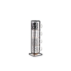 SET 4 TAZAS 130ml. DECORADAS MARKEN   SOPORTE  Ref.697201