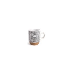SET 4 TAZAS 130ml. DECORADAS MARKEN   SOPORTE  Ref.697201