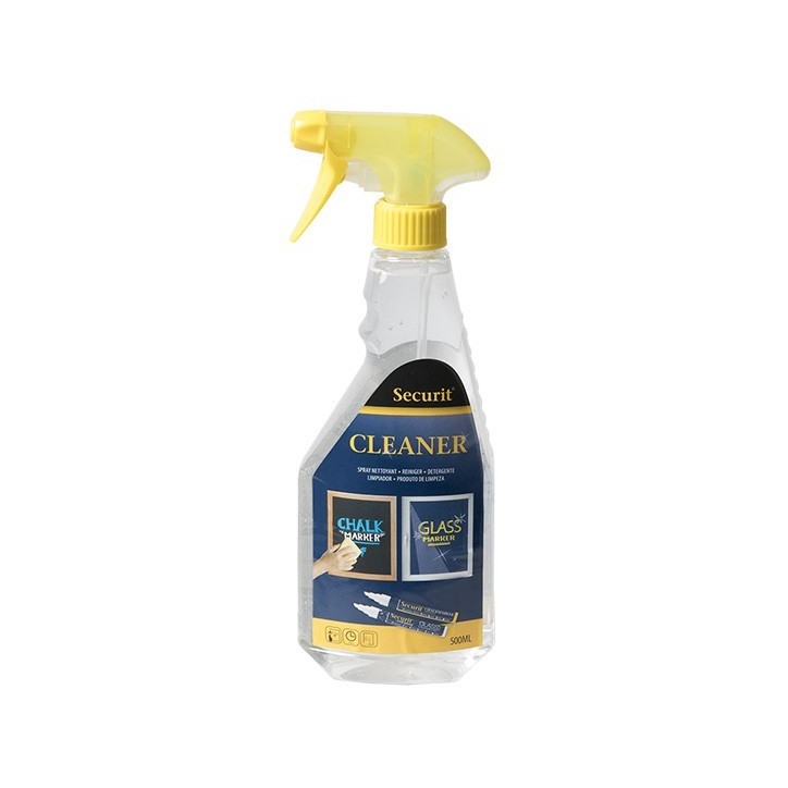 SECURIT: SPRAY LIMPIADOR PARA MARCADORES TIZA LIQUIDA 500ml. Ref.B645SECLEANKL