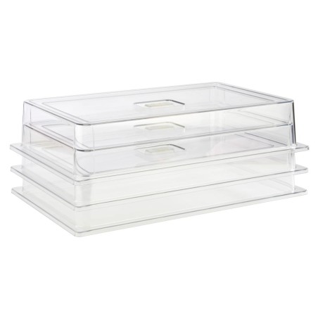 CUPULA ACRILICA GN 1 1 APILABLE APS 53X32.5X9.5 cm. Ref.11042