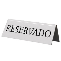 RESERVADO: PACK 5uds. PLACA BLANCA ACRILICO BLANCO SECURIT Ref.TNRESESWT