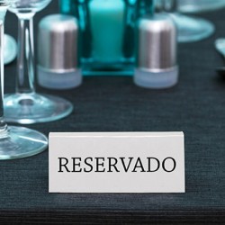 RESERVADO: PACK 5uds. PLACA BLANCA ACRILICO BLANCO SECURIT Ref.TNRESESWT