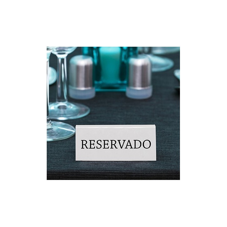 RESERVADO: PACK 5uds. PLACA BLANCA ACRILICO BLANCO SECURIT Ref.TNRESESWT