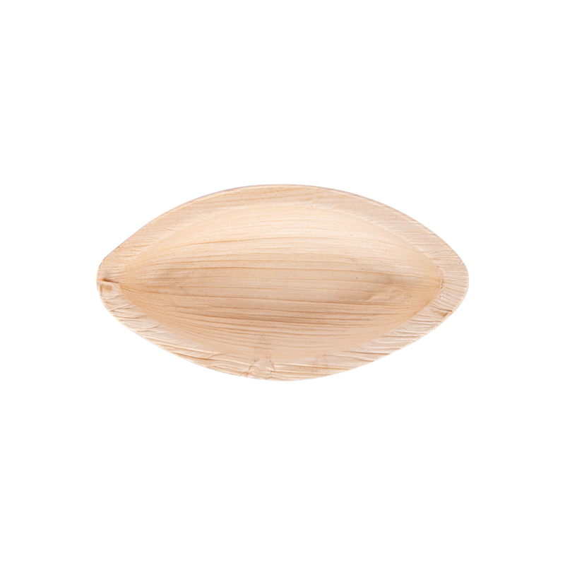 VAJILLA CATERING SERIE NATURA: MINI CUENCO CAYUCO `ARECA` 11 5x6x1 7cm. (25 Uds.) 100% Ecologico Ref.232.46