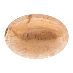 VAJILLA CATERING SERIE NATURA: MINI CUENCO OVAL INCLINADO `ARECA` 10x7 2x4 8cm. 70ml. (25 Uds.) 100% Ecologico Ref.250.45