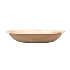 VAJILLA CATERING SERIE NATURA: MINI PLATO REDONDO `ARECA` Ø12 5xh2cm. (25 Uds.) 100% Ecologico Ref.224.59
