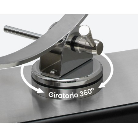 BUARFE: JAMONERO CORDOBA PLUS GIRATORIO 360 CON SISTEMA DE BALANCEO BASE DM INOX Ref.4039
