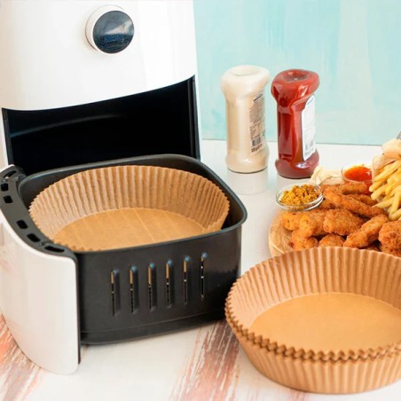 AIRFRYER: MOLDE PAPEL PARA FREIDORAS DE AIRE Ø20Xh4 5cm. (50uds.) Ref.3939FM