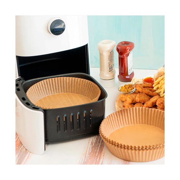 AIRFRYER: MOLDE PAPEL PARA FREIDORAS DE AIRE Ø20Xh4 5cm. (50uds.) Ref.3939FM AIRFRYER: MOLDE PAPEL PARA FREIDORAS DE AIRE Ø20Xh4 5cm. (50uds.) Ref.3939FM