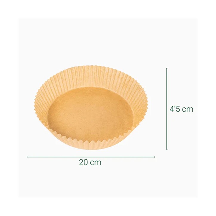 AIRFRYER: MOLDE PAPEL PARA FREIDORAS DE AIRE Ø20Xh4 5cm. (50uds.) Ref.3939FM AIRFRYER: MOLDE PAPEL PARA FREIDORAS DE AIRE Ø20Xh4 5cm. (50uds.) Ref.3939FM