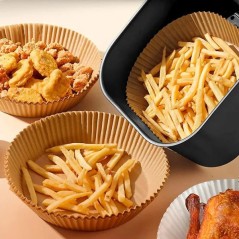 AIRFRYER: MOLDE PAPEL PARA FREIDORAS DE AIRE Ø20Xh4 5cm. (50uds.) Ref.3939FM