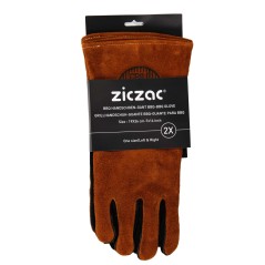 GUANTES HORNO: 100% CUERO 36cm. BARBACOA (2 Guantes) Ref.ZZ0591