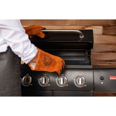 GUANTES HORNO: 100% CUERO 36cm. BARBACOA (2 Guantes) Ref.ZZ0591