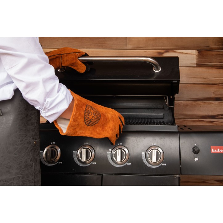 GUANTES HORNO: 100% CUERO 36cm. BARBACOA (2 Guantes) Ref.ZZ0591 GUANTES HORNO: 100% CUERO 36cm. BARBACOA (2 Guantes) Ref.ZZ0591