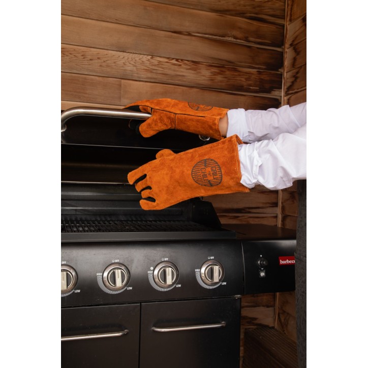 GUANTES HORNO: 100% CUERO 36cm. BARBACOA (2 Guantes) Ref.ZZ0591 GUANTES HORNO: 100% CUERO 36cm. BARBACOA (2 Guantes) Ref.ZZ0591