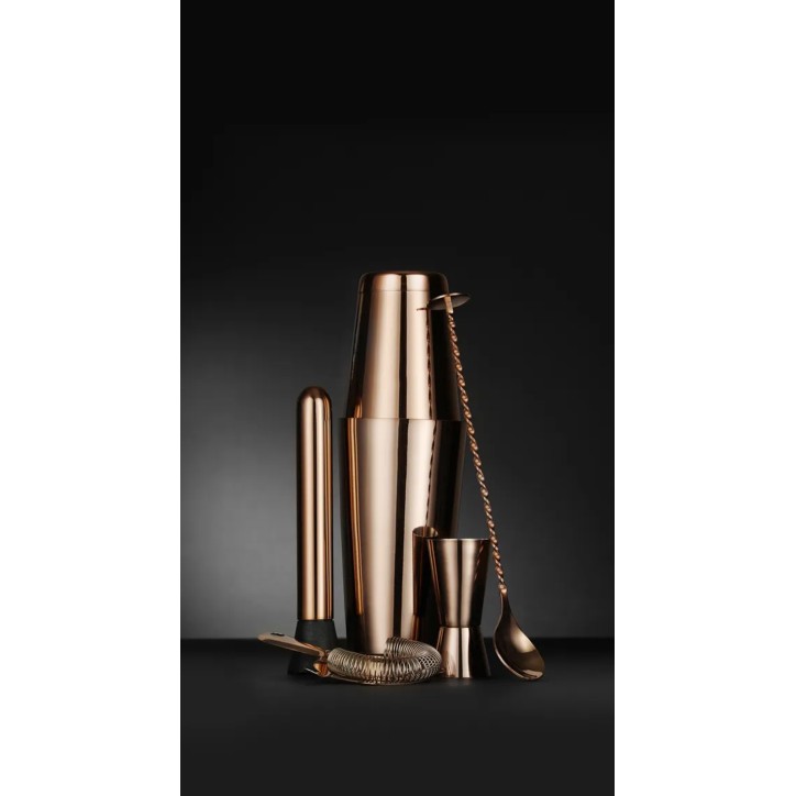CONJUNTO PARA BARMAN EN TUBO 5 ELEMENTOS COLOR COBRE Ref.596623