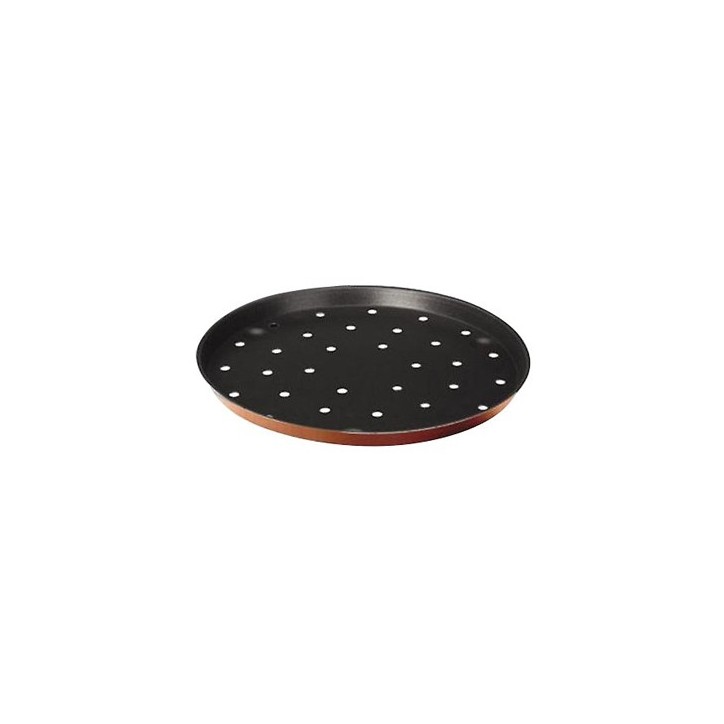 MOLDE PIZZA IBILI: ALUMINIO ANTIADHERENTE PERFORADO Ø24Cm. Ref.356124