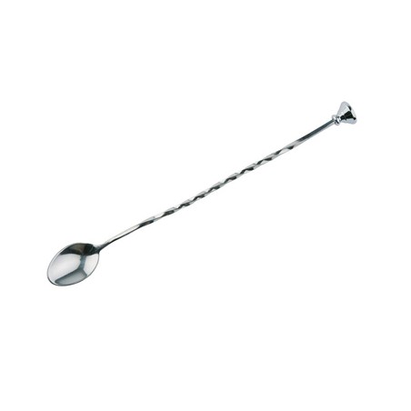 CUCHARA REMOVEDORA: TRENZADA DE BARMAN INOX 26cm. Ref.93134