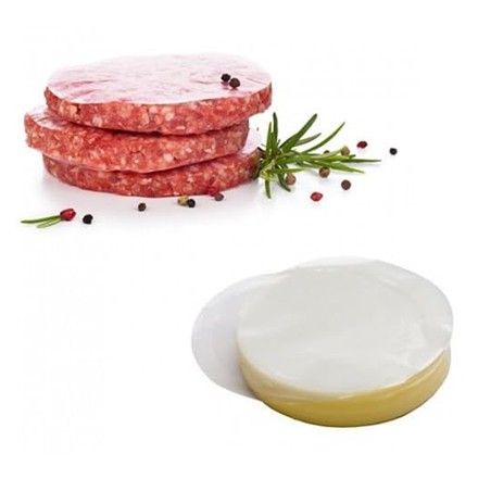 PAPEL HAMBURGUESA MINI CELOFAN REDONDO Ø6.5cm. (450uds.) Ref.PH-4