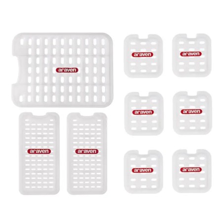 ARAVEN: REJILLA GASTRONORM 1 3 DESCONGELACIO 242X115Xh20mm. Ref.00242