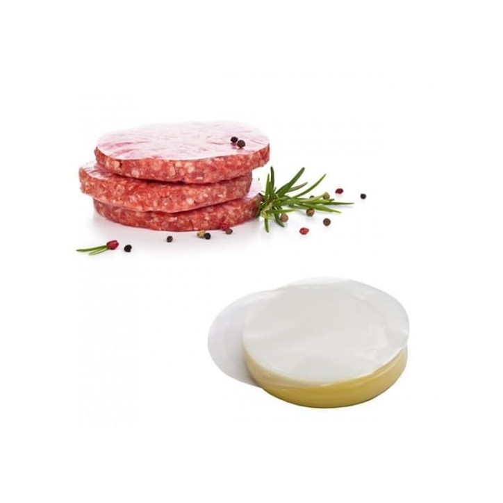 PAPEL HAMBURGUESA MINI CELOFAN REDONDO Ø6.5cm. (450uds.) Ref.PH-4