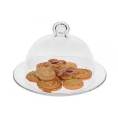 VIDIVI BANQUET: SET PLATO   CUPULA CRISTAL Ø33cm. Ref.67465M