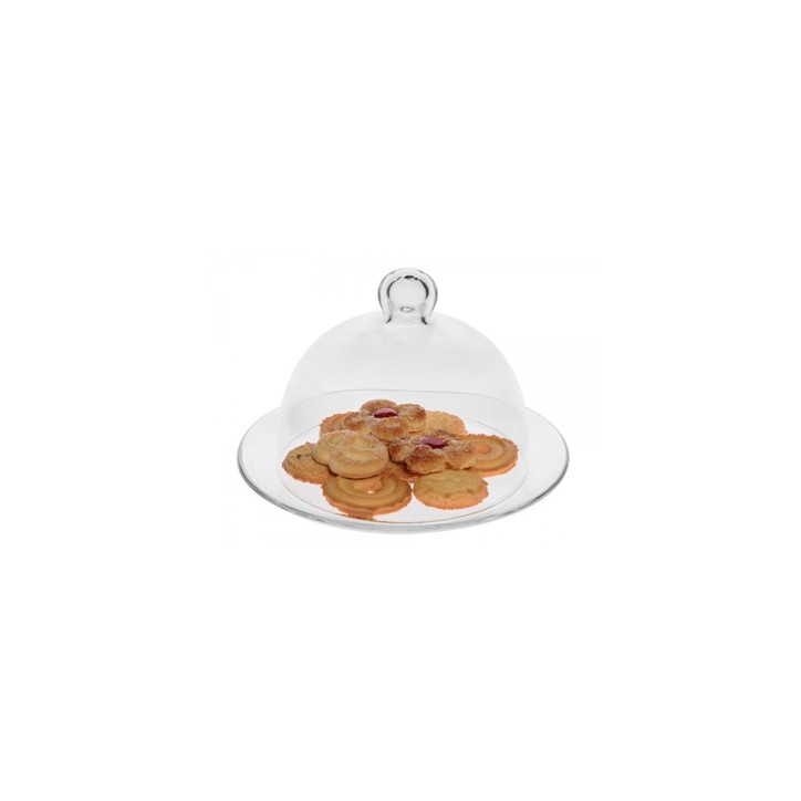 VIDIVI BANQUET: SET PLATO   CUPULA CRISTAL Ø33cm. Ref.67465M