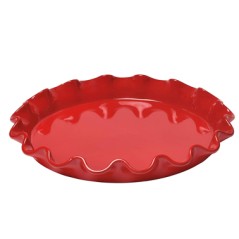 EMILE HENRY: MOLDE TARTA RIZADO Ø 32cm. ROJO Ref.346087