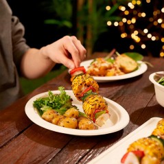 ECOLINE CANA DE AZUCAR: BANDEJA OVAL 26X19Xh2cm. (50uds) Ref.PLPABI000010