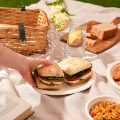 ECOLINE CANA DE AZUCAR: BANDEJA OVAL 26X19Xh2cm. (50uds) Ref.PLPABI000010