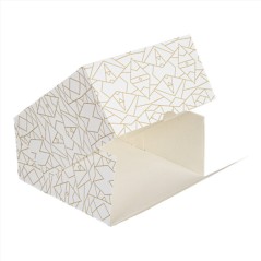 CAJAS PASTELERIA CON VENTANA `THEPACK` DECO BLANCO DORADO 50Uds. - 5 Medidas disponibles.