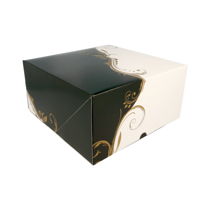 CAJAS PASTELERIA SIN VENTANA `THEPACK` DECORADO CLASSIC NEGRO - BLANCO 50Uds. - 4 Medidas disponibles. CAJAS PASTELERIA SIN VENTANA `THEPACK` DECORADO CLASSIC NEGRO - BLANCO 50Uds. - 4 Medidas disponibles.