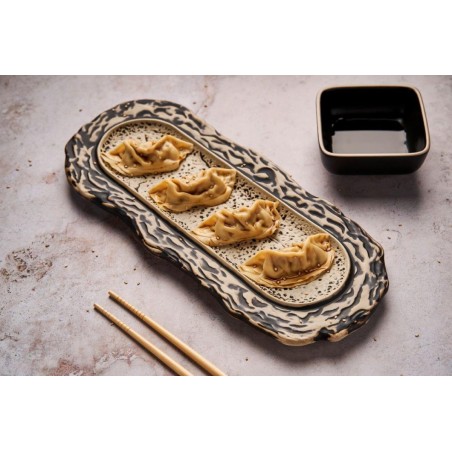 PURA SANGRE: TEIDE BANDEJA RECTANGULAR TEIDE 35x15x2cm. Ref.P997010